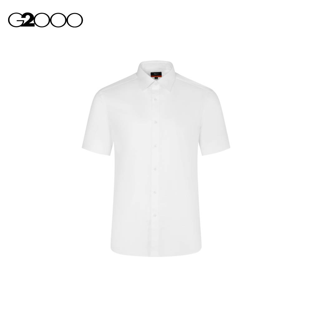 G2000 Men Eason Easy Care Stretch Short Sleeve Woven Shirt